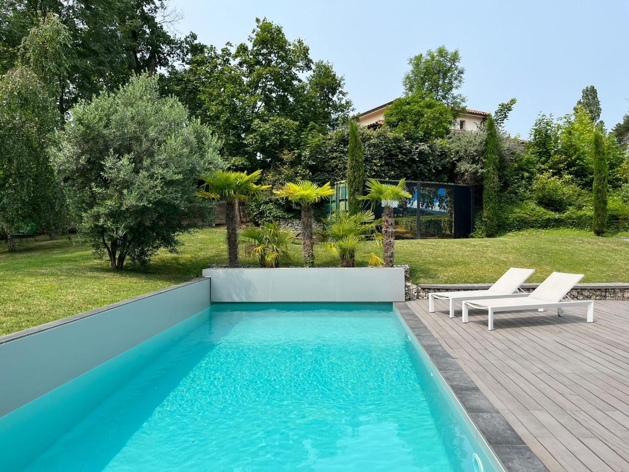 Villa Piscine A Proximite De Lyon Chaponost Esterno foto
