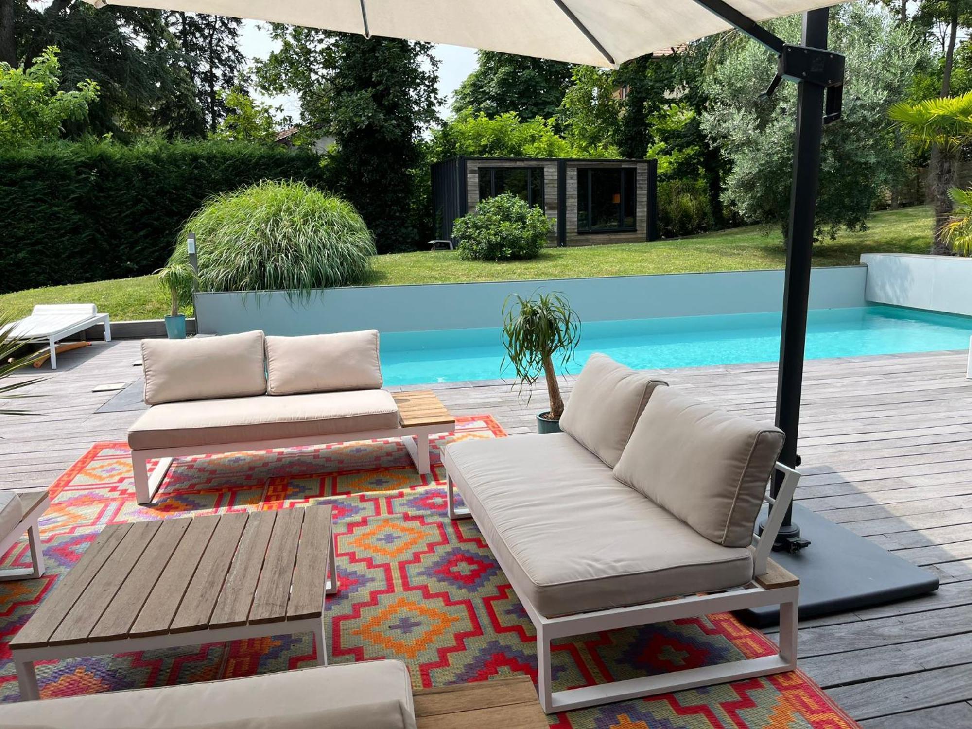 Villa Piscine A Proximite De Lyon Chaponost Esterno foto